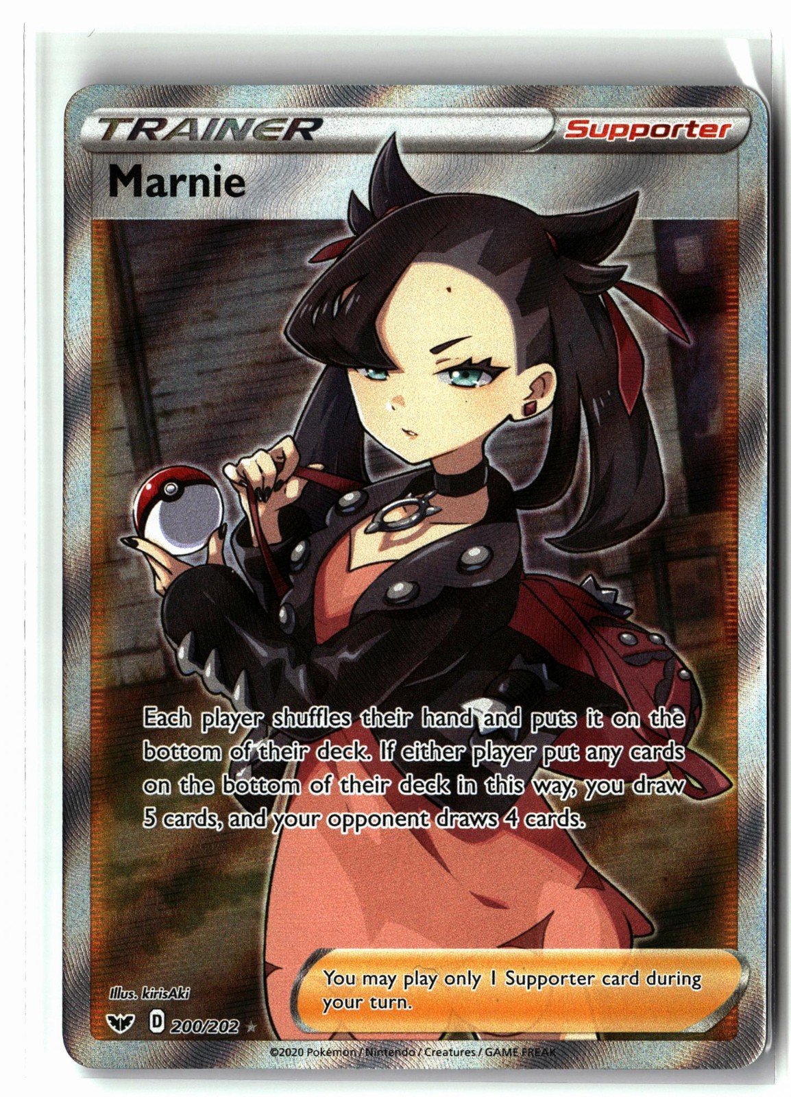 Marnie 2020 Sword & Shield #200/202 Holo (Full Art) Price Guide