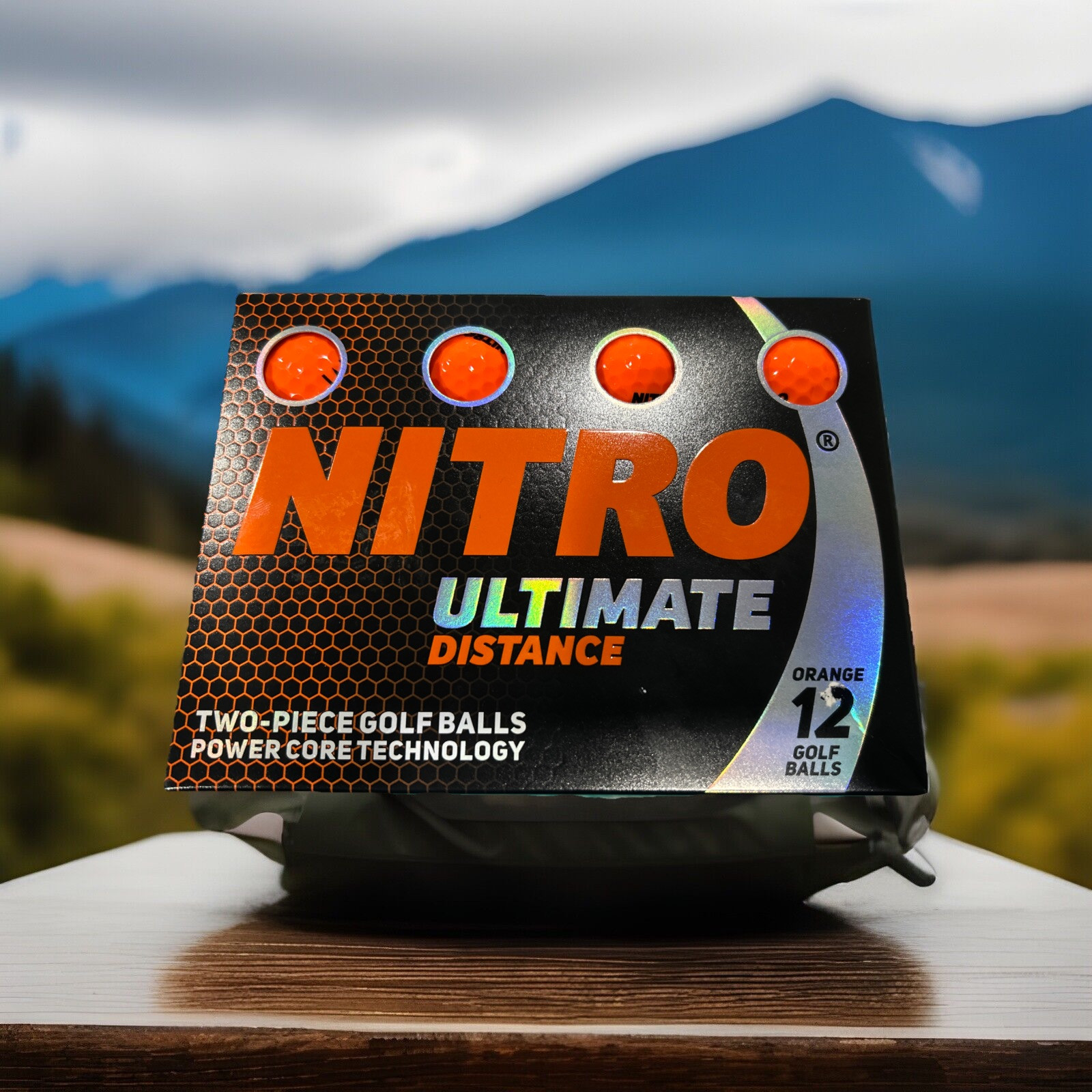 NEW Nitro Golf Ultimate Distance Golf Balls, Orange, 12 Pack