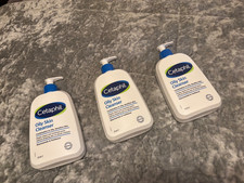 BOGOF/50% off! 3 X 473ml Cetaphil Oily Skin Cleanser, Face Wash,brand new/unused