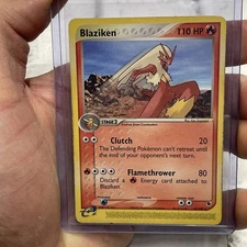 Pokémon Blaziken 15/109 EX Ruby & Sapphire Unlimited Non Holo Rare TCG LP Card