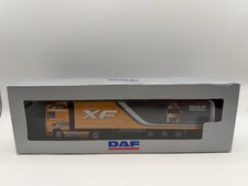WSI 1:87 DAF XF super Space Cab 4x2 Box Trailer 3 Axle Diecast Model Truck Rare