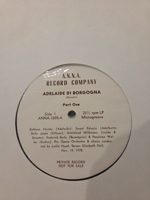 LP Adelaide Di Borgogna - Harrhy - Palacio - Jones - Wilkinson - Earle -