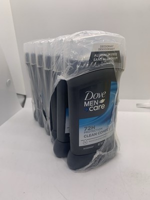 6 Pack Dove Men + Care Deodorant Stick Clean Comfort Aluminum Free 72hr Protect