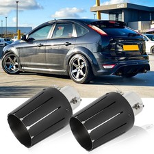 For Ford Focus Fiesta Exhaust Tailpipe Tip 2.5" Inlet 4.0" Outlet Stainless