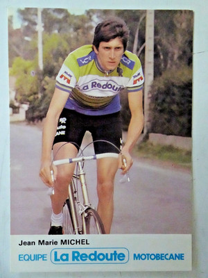 Postkarte Jean-Marie Michel Equipe La Redoute-Motobécane