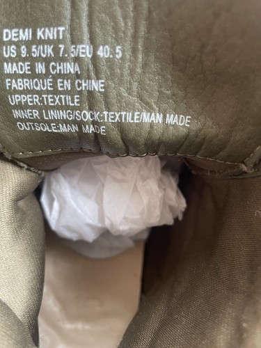 Women’s Army Green Boots With Shoe Laces Size 9.5 - Picture 7 of 8