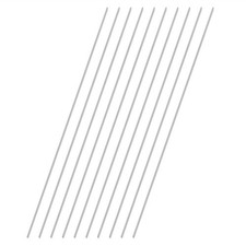 1mm x 300mm 304 Stainless Steel Round Rod, Metal Solid Shaft Rods Lathe Bar