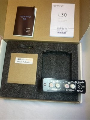 TOPPING L30 Mini HiFi Amp Audio Hi-Res Headphone Amplifier NFCA Preamplifier Bla