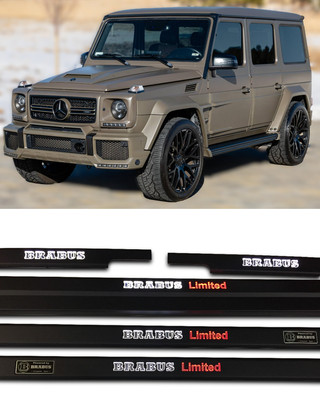 G Class LED Door Sills Black W463 Brabus Limited Style MercedesG63 G500 G65 5pcs