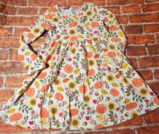 The Children's Place Fall Thanksgiving Pumpkin Dress Sz 5t