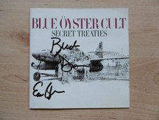 Blue Öyster Cult "Bloom & Dharma" autographs signed CD booklet "Secret Treaties"