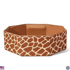 Giraffe Foldable Ball Pit for Toddlers - Large Indoor/Outdoor Play Area  Hoop