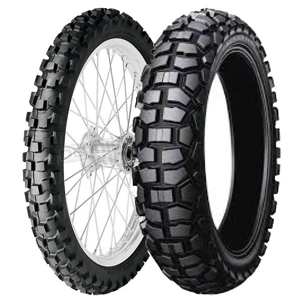 TYRE PAIR DUNLOP 90/90-21 54R D606 + 90/100-16 51P D605