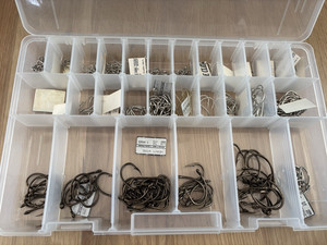 Plano Fishing Tackle Organizer & Eagle Claw Hook Assortment