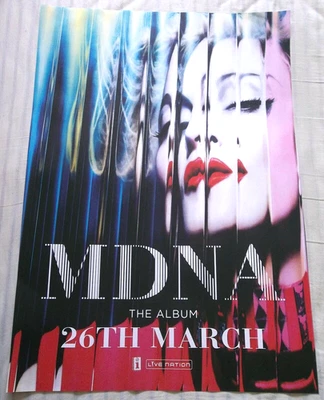 Madonna - MDNA The Album Large Original UK Promo Poster 26th March 2012 33"x23" - Image 1 of 2