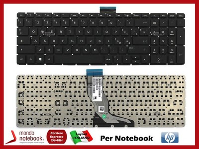 HP Tastatur 9Z.NE1BW.101 Schwarz ITALIANO QWERTY Ohne Rahmen 1 Stück