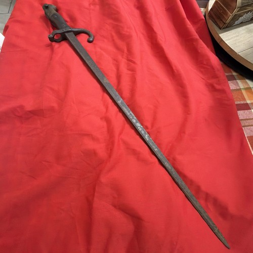 French Gras Model 1874 Bolt Action Rifle Bayonet 25”