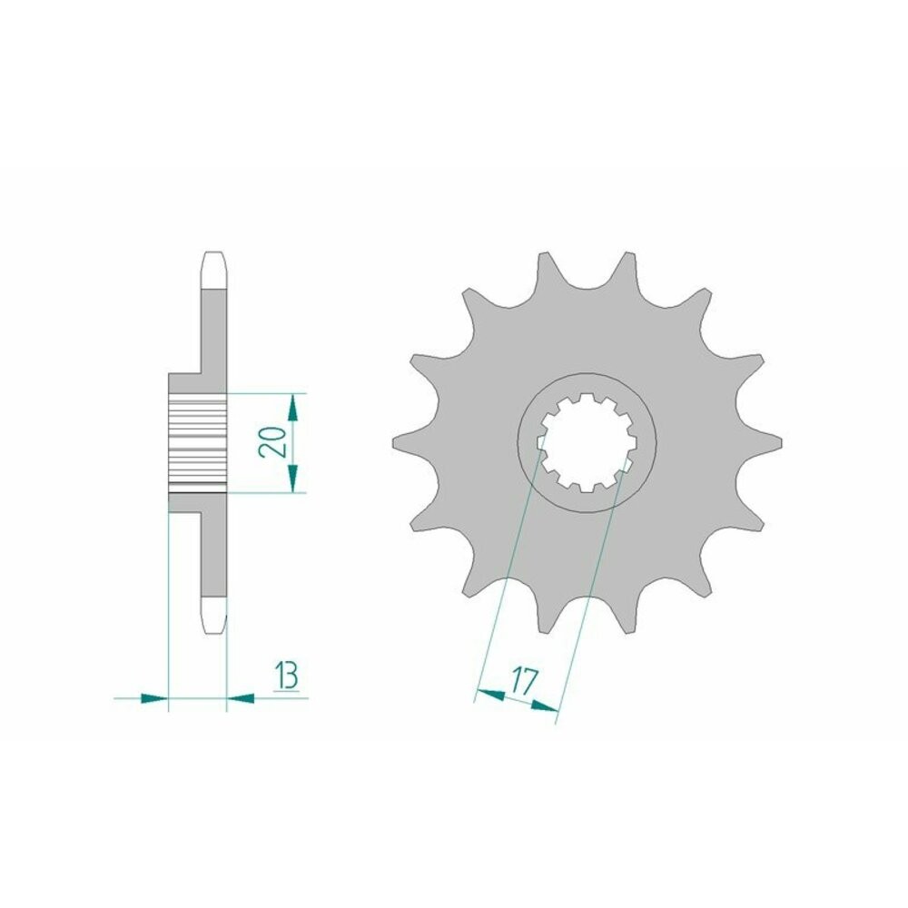 Free Shipping Afam Standard Steel Sprocket 94215-520 for Motorcycle Parts