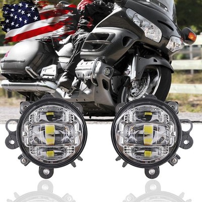 Pair LED Fog Lights Running Lights for Honda GL1800 2006-2017 F6B 2014 2015 2016