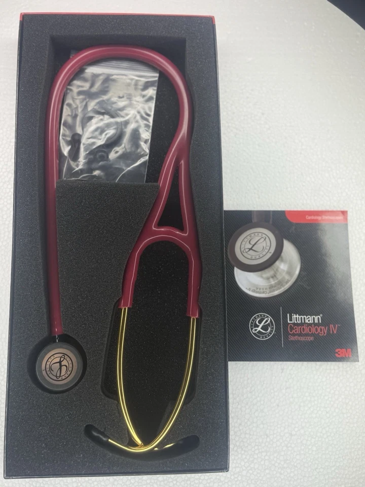 Littmann Cardiology IV Diagnostic Stethoscope wine Colour - Image 3 of 4
