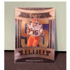 Panini Select 2025 Myles Garrett #4 Cleveland Browns Select Numbers NFL Card