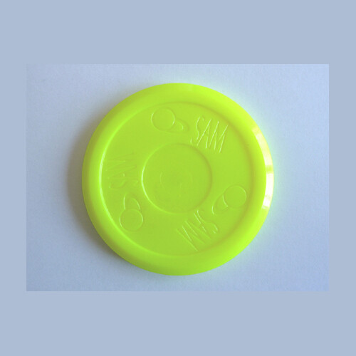 Palet, puck rond jaune fluo pour table de Air Hockey - Photo 1 sur 1