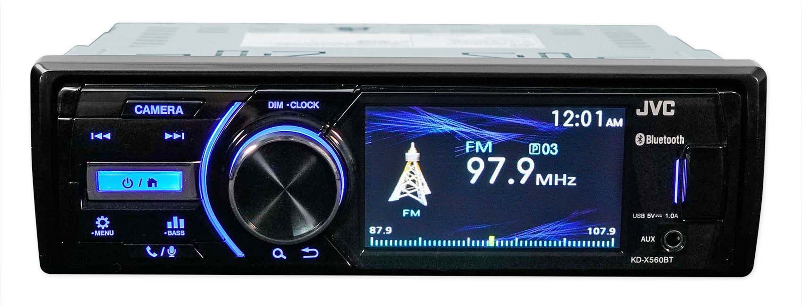 Морской Bluetooth-приемник JVC KD-X560BT для iPhoneAndroidUSB 4 Динамика MTX 65