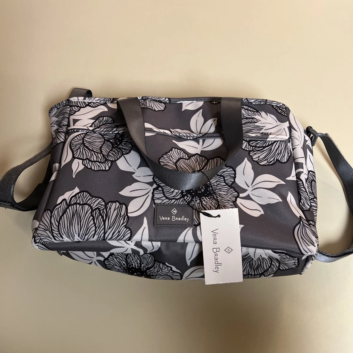 Vera Bradley Moon Shadow Meadow Sling Backpack & wallet Grey and White Vera Bradley Moon Bags & Handbags for Women for sale | eBay main image 2