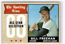 1968 Topps - Sporting News All-Stars #375 Bill Freehan Detroit Tigers 