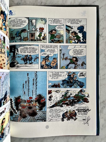 GASTON:SUBLIME EO 1972 LE GÉANT DE LA GAFFE TRÈS RARE CRAQUANT NEUF (FRANQUIN) - Imagen 6 de 14