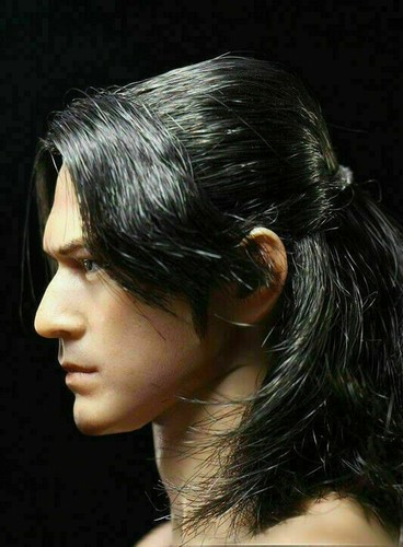 Cabeza esculpida 1/6 Takeshi Kaneshiro Onimusha Akechi Samanosuke para figura masculina de 12"" - Imagen 4 de 4