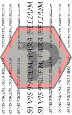 Si Vis Pacem Para Bellum 7x11'' Vinyl Stencil for Cerakote & Duracoat Application