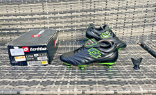 RARE NEW UNUSED VINTAGE 2003 LOTTO TEAM SG BLACK CLASSIC FOOTBALL BOOTS UK 8