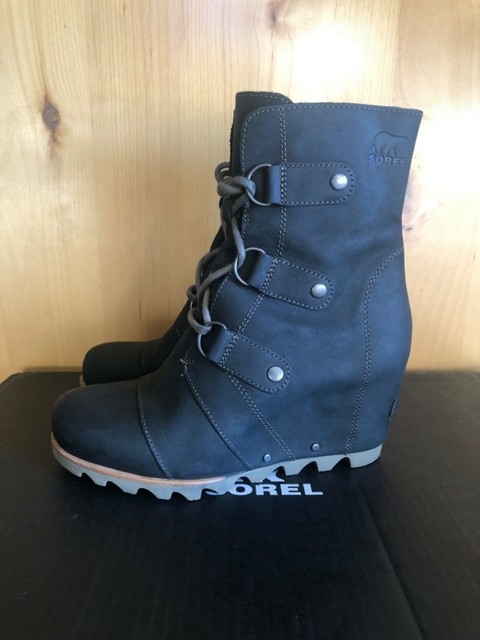 sorel lace up wedge boots
