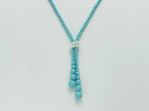 Collar de joyería turquesa