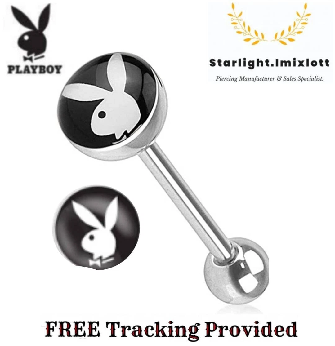 Playboy tongue piercing sale