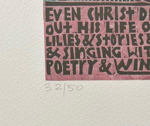 Diana Stetson - original, limited, signed, framed giclee "Lilies and Wine" - Picture 3 of 6