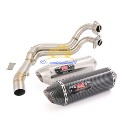 Slip for Yamaha MT-07 YZF R7 2021-2024 Exhaust Tips Front Pipe Whole System