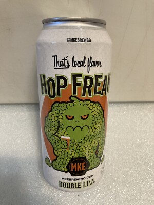 MILWAUKEE BREWING MKE HOP FREAK IPA 16oz. CRAFT BEER CAN. EMPTY. MICHIGAN