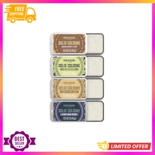 Viking Revolution Solid Cologne 4 Pack 0.5oz - Cedarwood Sandalwood Vetiver