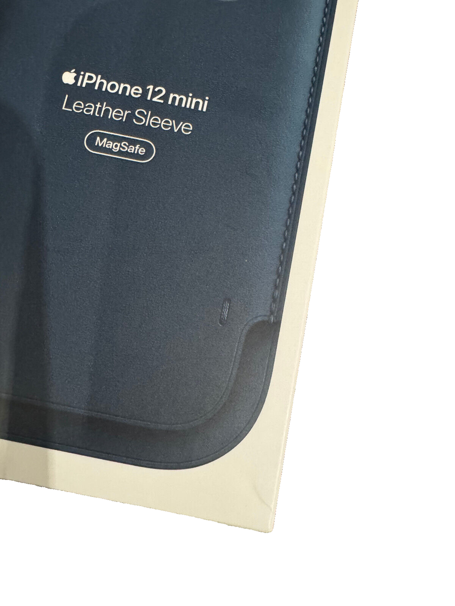 Genuine Apple Leather Sleeve Case w/ MagSafe For iPhone 12 Mini