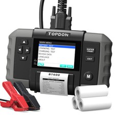 Topdon Bt600 12v24v Heavy Truck Battery Charge System Tester Thermal Printer