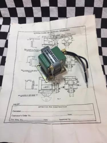 GE STRONGBOX SOLENOID CR9500A100B3A (MISSING Magnet INSERT SEE PIC #2) #1543AG