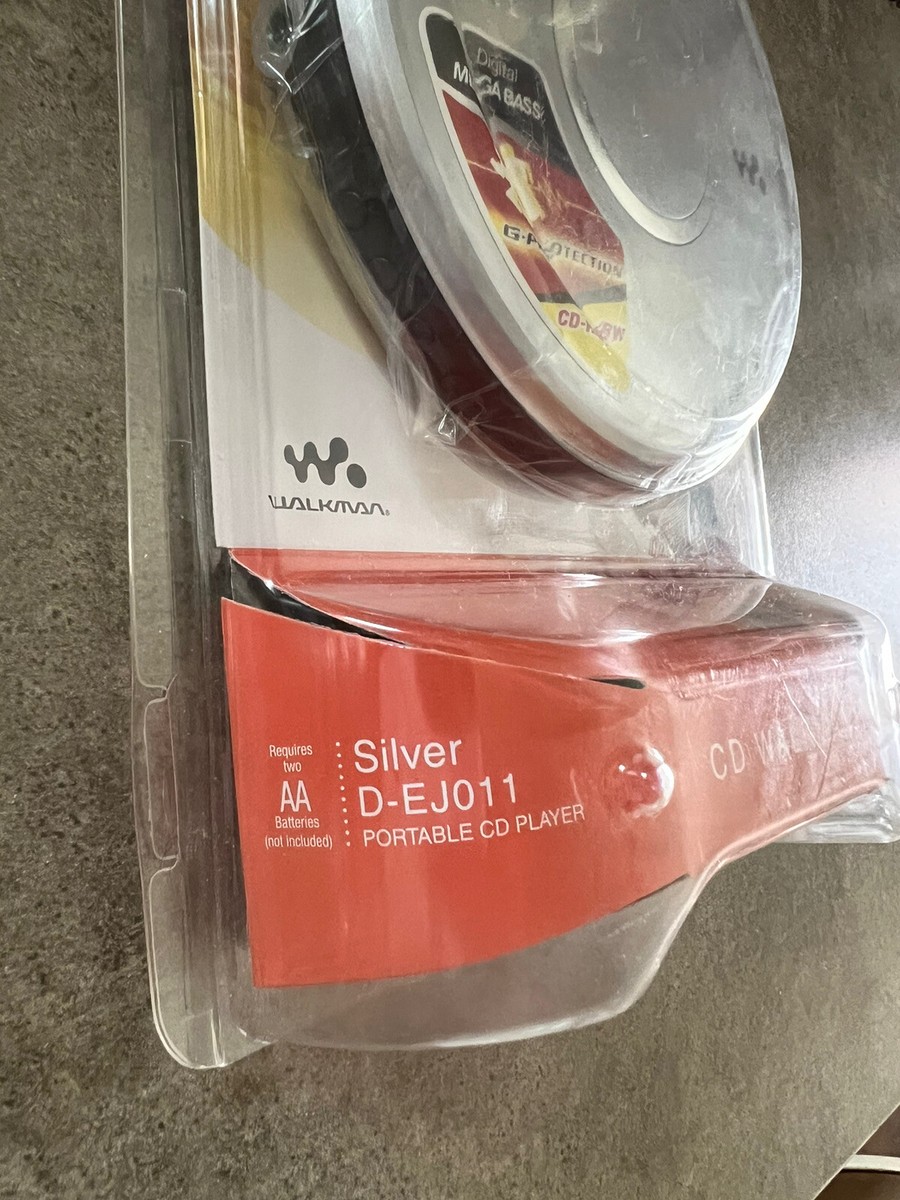 Vintage Sony CD Walkman Silver D-EJ011 Sealed in package New Old