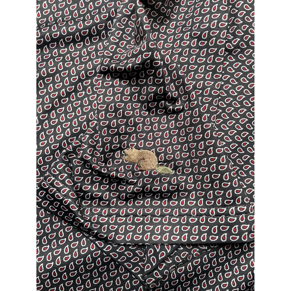 Camisa polo de golf FootJoy rendimiento elástica estampado cachemira para hombre XL Foto 4 de 4