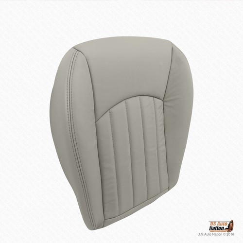 2002 -2008 Jaguar X-Type Front Driver & Passenger Bottom Leather Seat Cover Gray - Picture 8 of 11