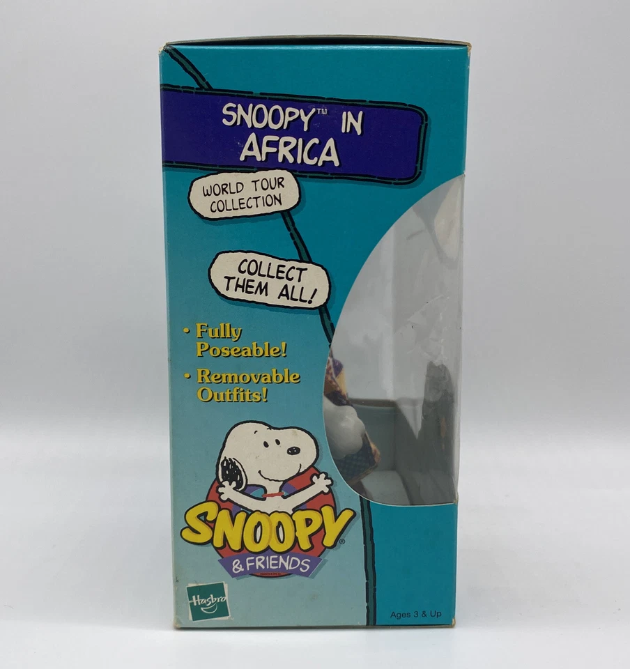 Figura Hasbro Snoopy in Africa 1999 de 5 pulgadas nueva sellada Foto 3 de 4