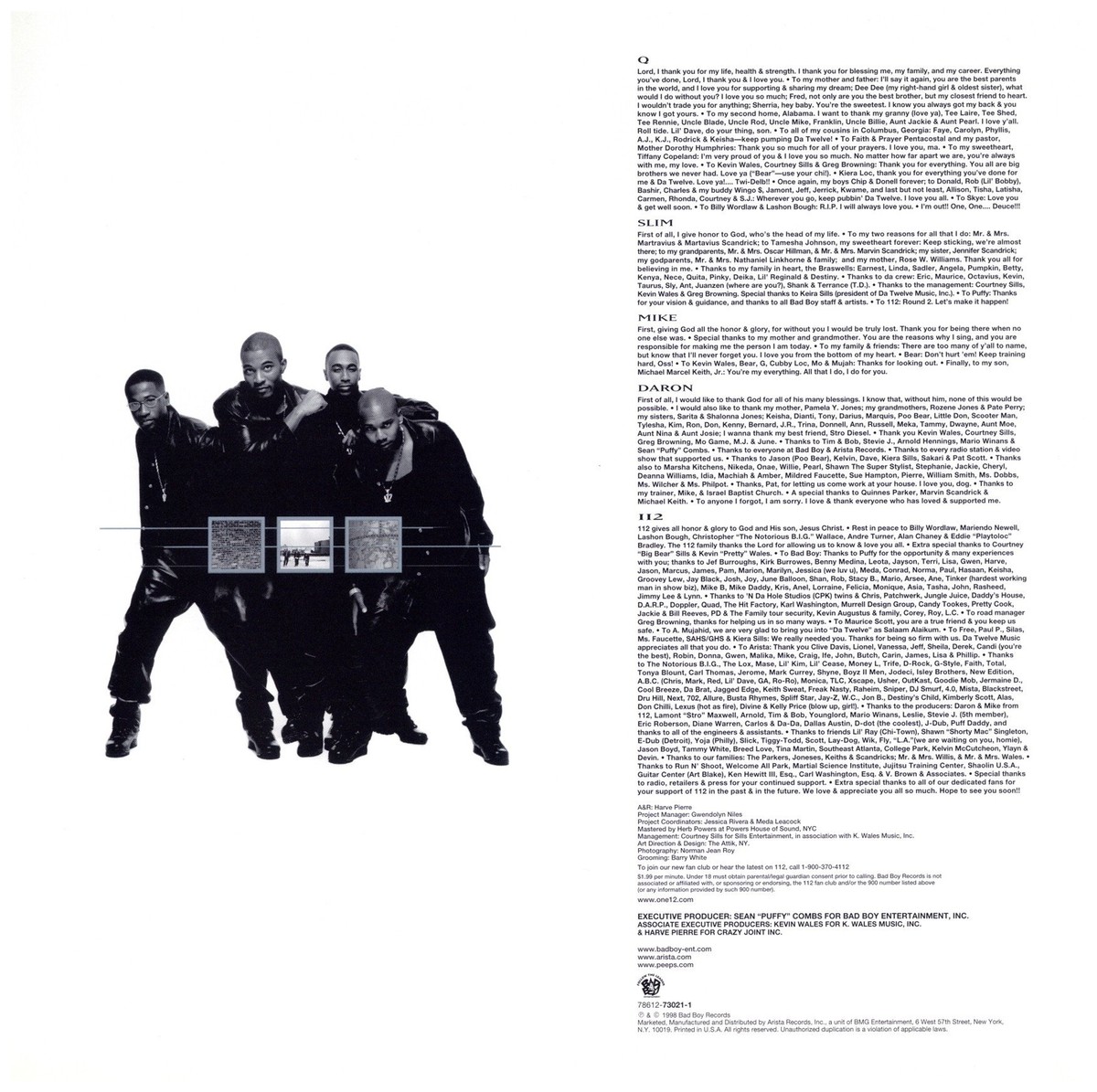 112 - Room 112 '98 2xLP US ORG!EX+/EX | eBay