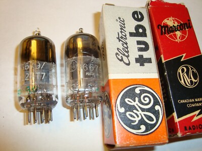 GE 12AT7 0 Tube | eBay Vacuum - NOS ECC81 One Plate Electric