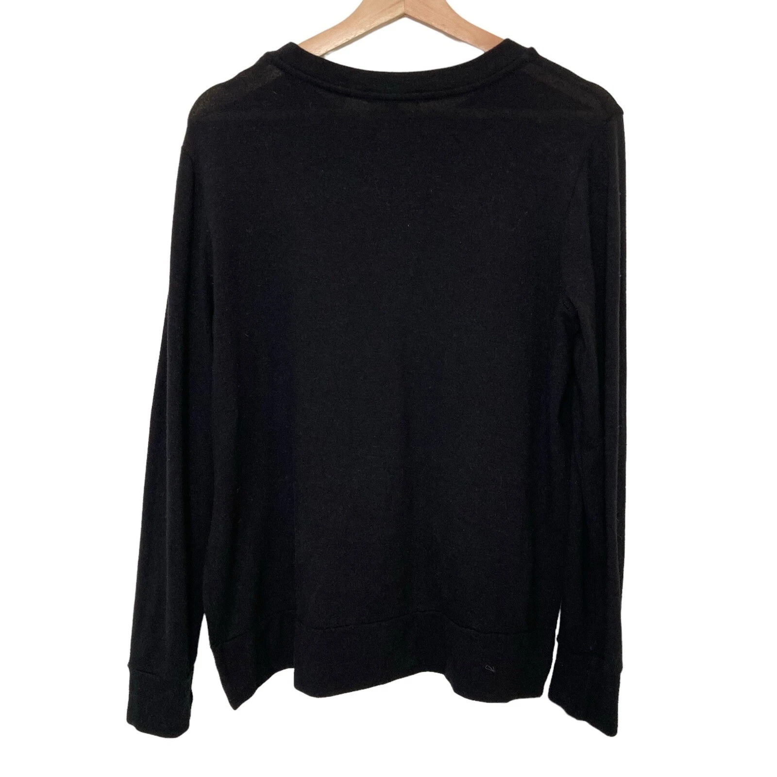 beyond-yoga cozy soft fleece side slits crew raglan sweatshirt